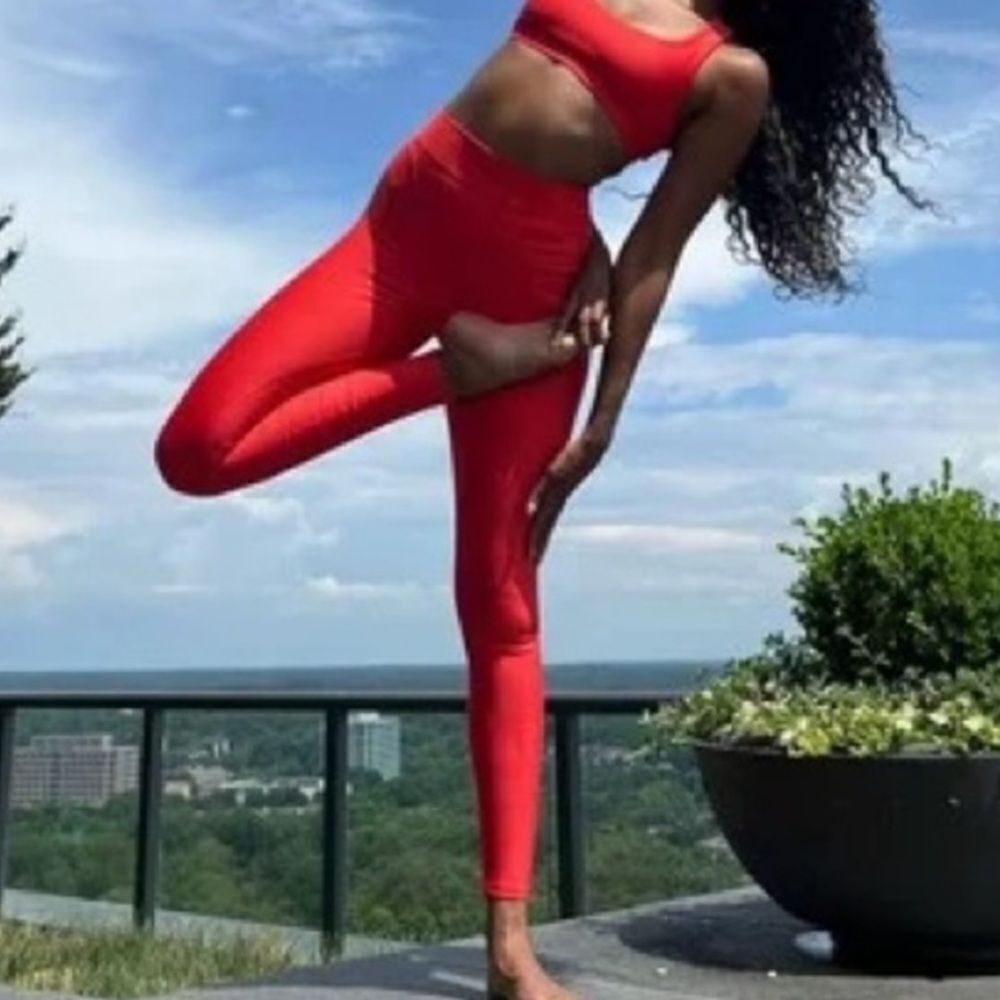 Red  leggings